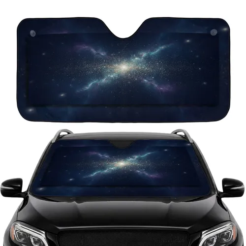 Glittering Deep Space Stars Ethereal Nebula Galaxy - Cosmic Lover Gift for Enthusiasts Car Sunshade