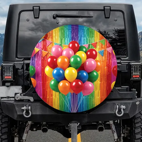 Party Balloons Pennant Flags Foil Curtain Celebration Event Decorations Car Decor Spare Tire Cover