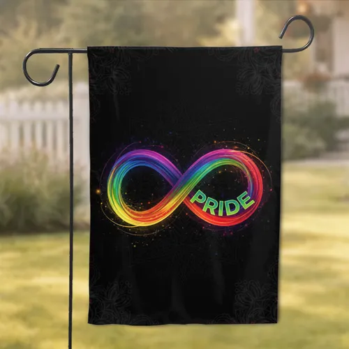 Rainbow Infinity PRIDE Symbol - Pride Month Celebration Gift Garden Flag