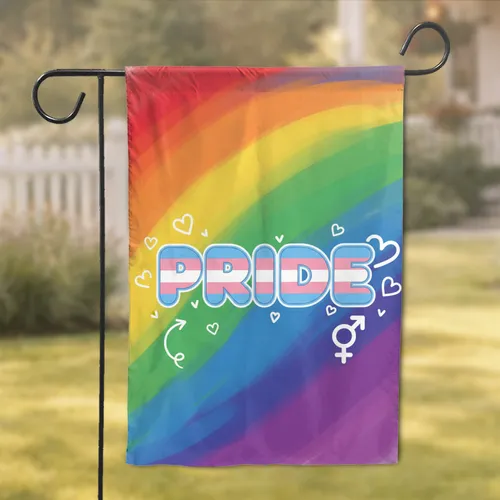 PRIDE Transgender Flag Stripes - Pride Month Celebration Gift Garden Flag