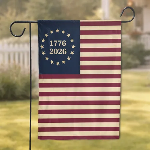 American Flag 1776-2026 - USA 250th Anniversary Independence Day Gift for Veterans Garden Flag