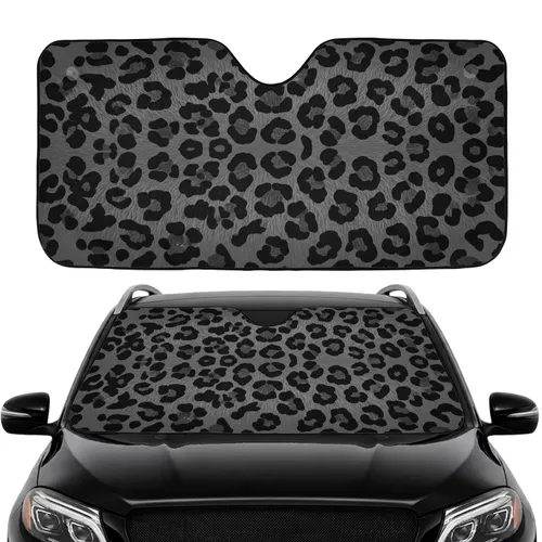 Leopard Spots Road Trip Gift Travel Essentials Commute Accessory Car Interior Upgrade Car Sunshade