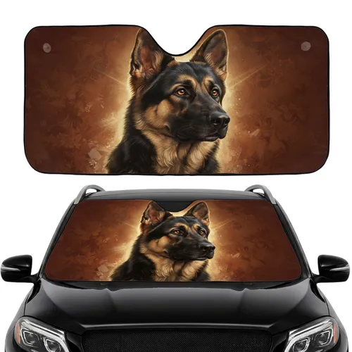 Majestic German Shepherd - Car Interior Upgrade for Dog Lover Car Sunshade