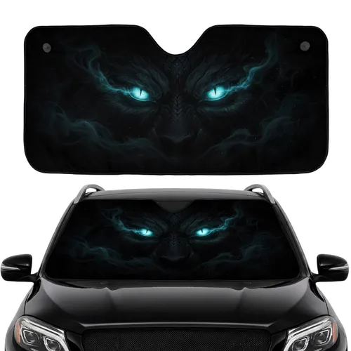 Fierce Gaze Ancient Beast - Road Trip Essential for Creature Lover Car Sunshade