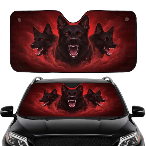 German Shepherds Predator Canines Car Interior Upgrade Dog Lover Gift Car Sunshade