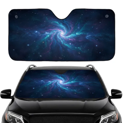 Cosmic Nebula Galaxy Interstellar Stars Celestial Panorama - Car Interior Upgrade Car Sunshade