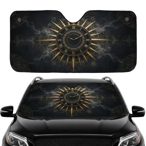 Sunburst Clock Celestial Mechanics Car Interior Upgrade Car Sunshade