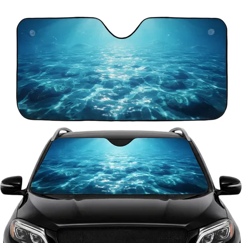 Sunlit Water Ripples Caustic Patterns - Car Interior Upgrade Car Sunshade