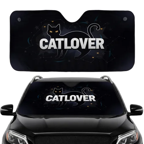 CATLOVER Cat Silhouette - Car Interior Upgrade for Cat Lovers Car Sunshade