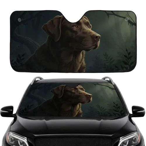 Dignified Labrador Retriever Dog - Car Interior Upgrade for Dog Lovers Car Sunshade
