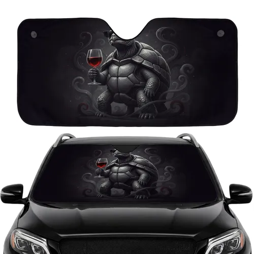 Galapagos Tortoise Aviator Sunglasses Wine Glass - Car Interior Upgrade Car Sunshade