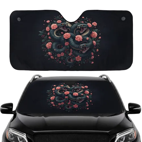 Hydra Snake Heads Blossoms Berries Car Interior Upgrade Car Sunshade