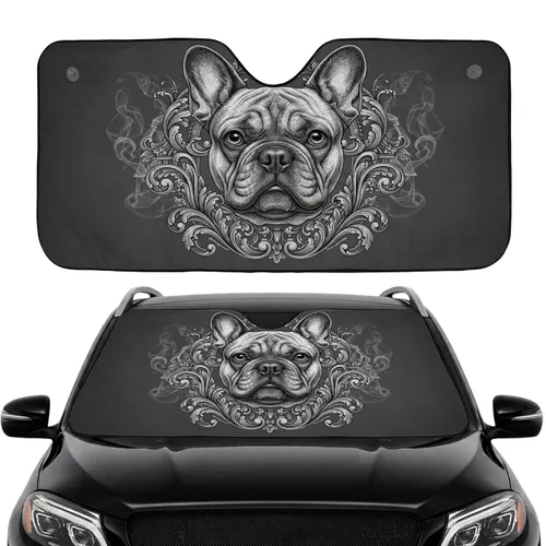 Noble French Bulldog Head - Car Interior Upgrade for French Bulldog Lover Gift Car Sunshade