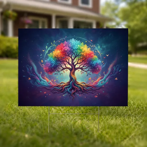 Tree of Life Home Garden Decor Gift for Nature Lovers Spiritual Seekers Yard Sign