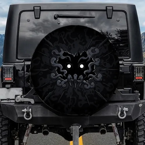 Mischievous Eyes Clawed Fingers Torn Abyss - Mysterious Vehicle Decor Spare Tire Cover