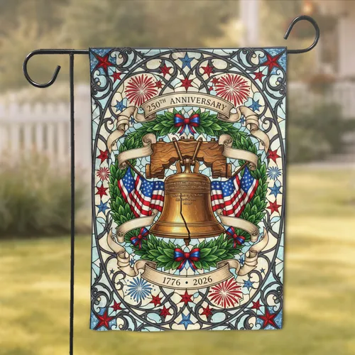Liberty Bell American Flags 1776-2026 - USA 250th Anniversary Home Decor Garden Flag