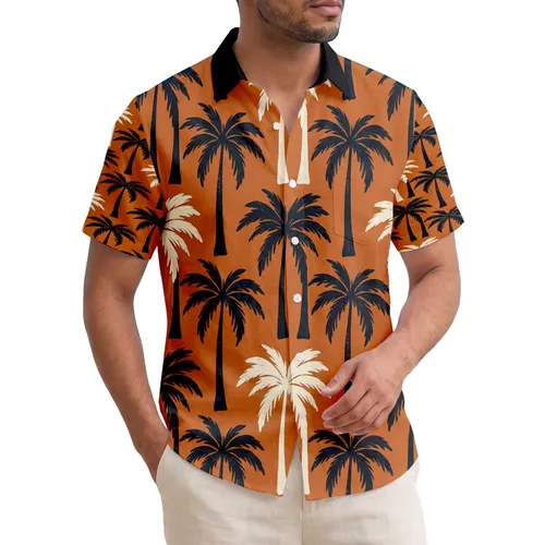 Palm Trees Fronds Trunk Tropical - Everyday Island Living Hawaiian Shirt