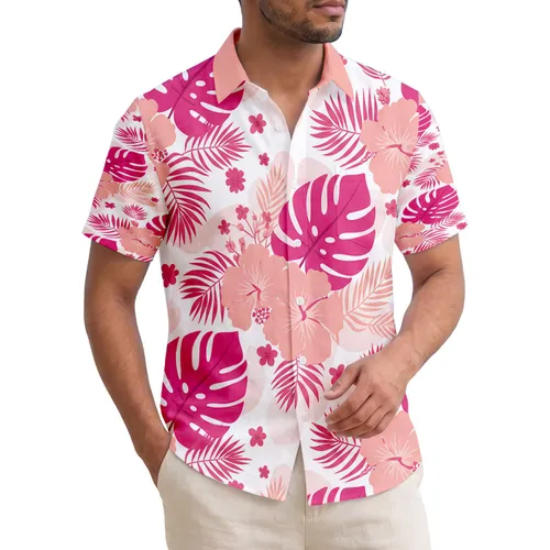 Monstera Hibiscus Palm Tropical Plant Foliage Tropical Vacation Home Decor Gift Hawaiian Shirt
