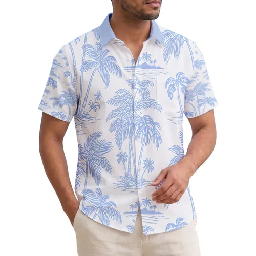 Palm Trees Tropical Island Landscape Foliage - Tropical Lifestyle Island Lover Gift Hawaiian Shirt