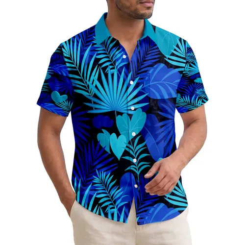 Tropical Hawaiian Palm Fronds Feathery Foliage - Home Decor Gift for Tropical Lifestyle Hawaiian Shirt