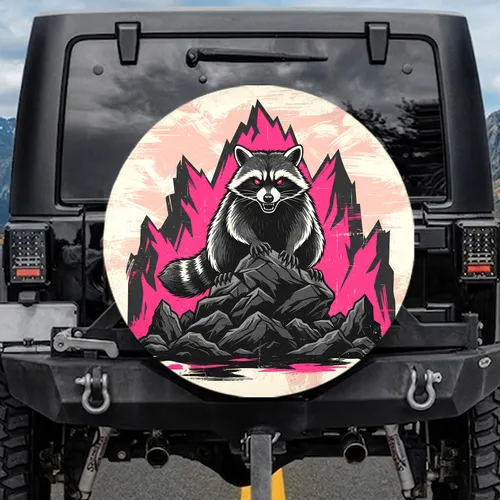 Raccoon Mountain Rock Formation - Wildlife Nature Explorer Gift Spare Tire Cover