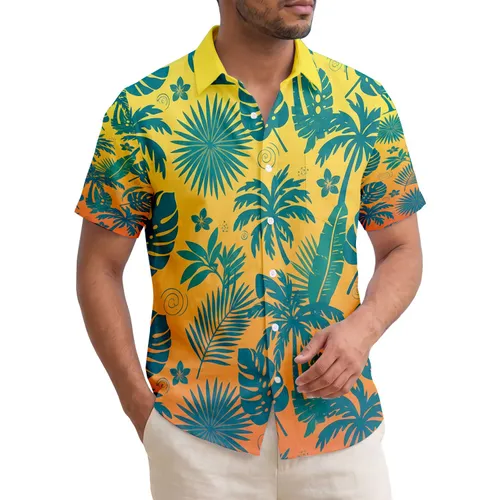 Monstera Fan Palm Banana Leaves Tropical Foliage - Travel Essentials Gift Hawaiian Shirt