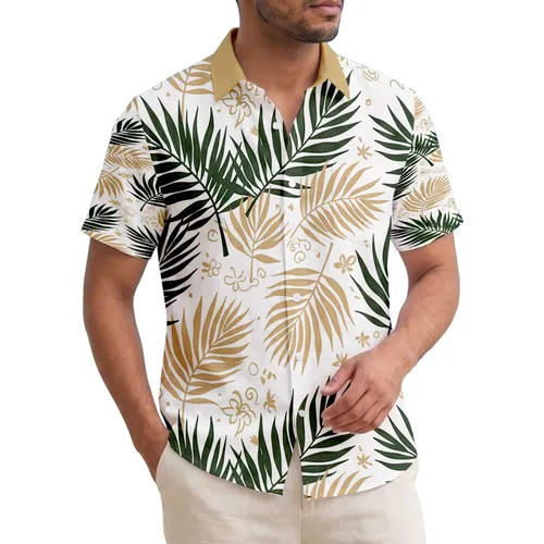 Tropical Palm Fronds Palm Leaves - Home Decor Gift Hawaiian Shirt