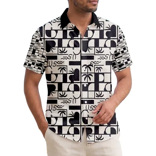 Island Palm Ocean Waves - Island Vacation Home Decor Gift Hawaiian Shirt