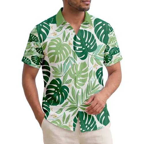 Monstera Deliciosa Tropical Leaves - Tropical Lifestyle Home Decor Plant Lover Gift Hawaiian Shirt