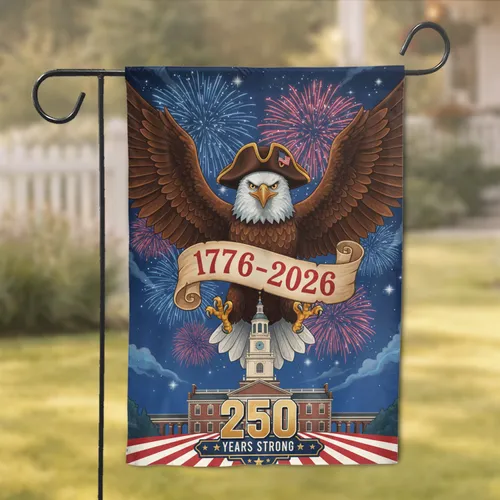 Bald Eagle Tricorn Hat 1776-2026 - USA 250th Anniversary Independence Day Garden Flag
