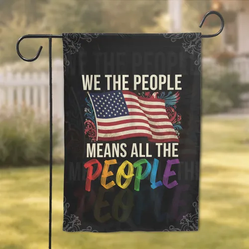 American Flag We The People - Freedom & Unity Patriotic Home Decor Gift Garden Flag