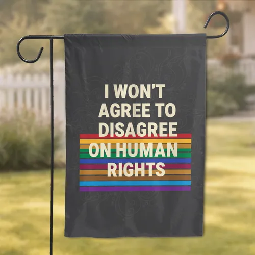 Human Rights Statement Solidarity Bands - Social Justice Advocate Gift Garden Flag