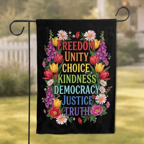 Empowering Words Floral Botanical - Inspirational Home Decor Gift Garden Flag