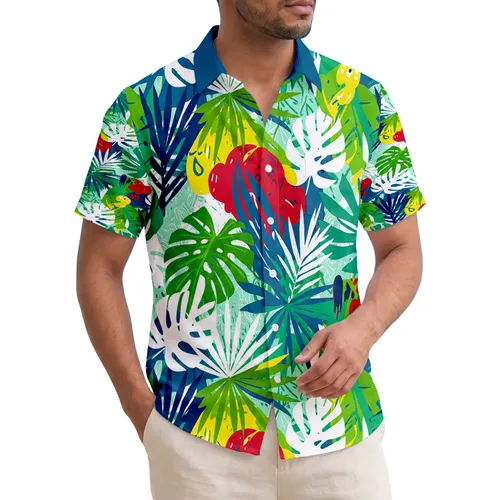 Monstera Palm Leaves Tropical Foliage - Home Decor Gift for Tropical Lover Hawaiian Shirt