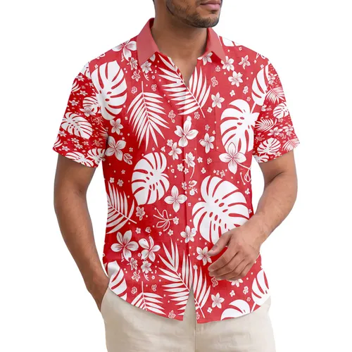 Tropical Monstera Palm Floral - Home Decor Gift Hawaiian Shirt