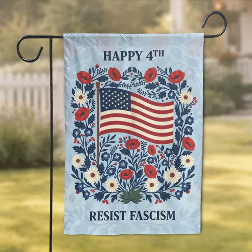 American Flag Wildflower 'Happy 4th' - Independence Day Freedom Home Decor Garden Flag