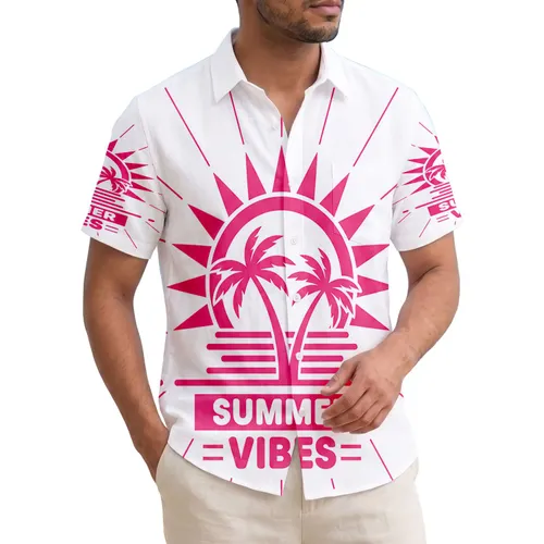 Radiant Sun Palm Trees Summer Vibes - Summer Season Gift Hawaiian Shirt