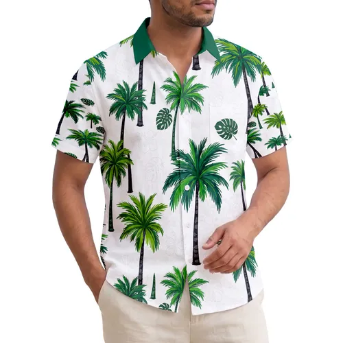 Palm Tree Fronds Tropical Decor - Home Essentials Gift for Tropical Lifestyle Hawaiian Shirt