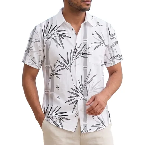 Varying Heights Bamboo Stalks Leaves Shoots - Home Decor Plant Lover Everyday Gift Hawaiian Shirt
