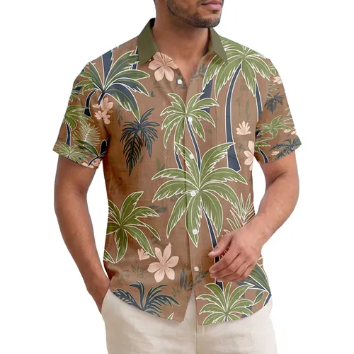 Palm Tree Fronds Tropical Forest - Home Decor Gift for Plant Lover Hawaiian Shirt