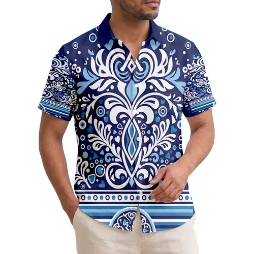 Tropical Foliage Ocean Waves Coral Sea-shell - Beach Lifestyle Home Decor Gift Hawaiian Shirt