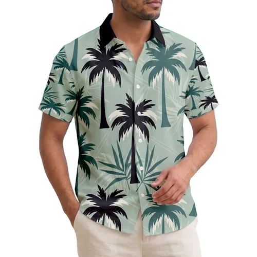 Tropical Island Palm Trees Palm Fronds - Home Decor Gift for Beach Vacation Lifestyle Hawaiian Shirt