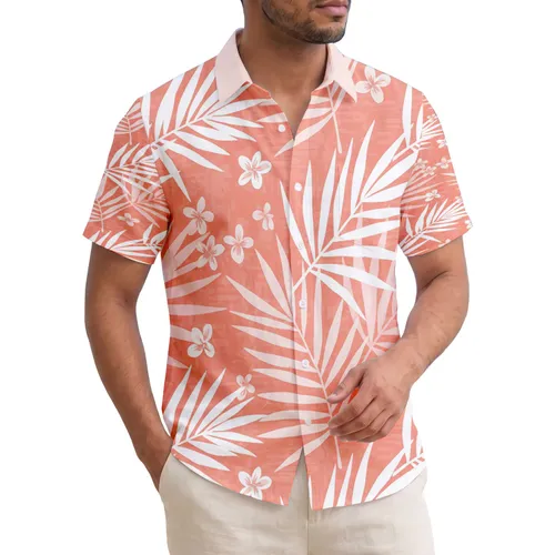 Lush Overlapping Tropical Palm Leaves Canopy - Island Getaway Home Decor and Travel Essentials Hawaiian Shirt