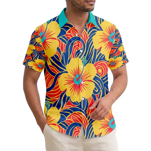Tropical Petal Bloom Water Element - Home Decor Gift Hawaiian Shirt