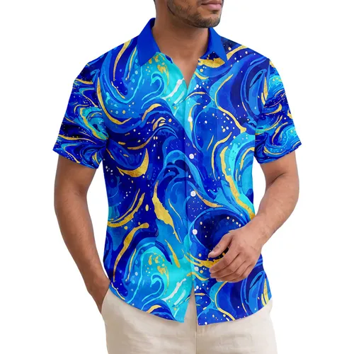 Tropical Ocean Currents Sunlight Sea Foam - Tropical Lifestyle Gift for Beach Lovers Hawaiian Shirt