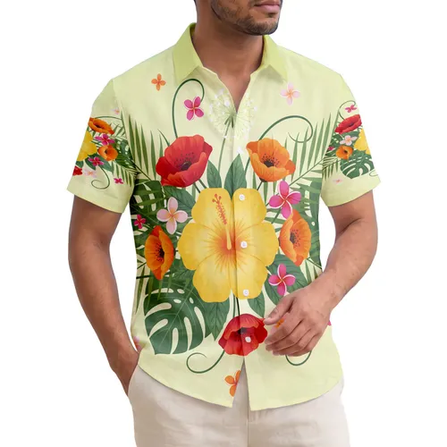 Tropical Bloom Palm Monstera Plumeria - Lush Garden Home Decor Gift Hawaiian Shirt