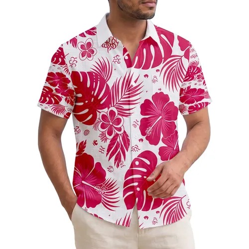 Monstera Hibiscus Palm Plumeria - Home Decor Gift Hawaiian Shirt