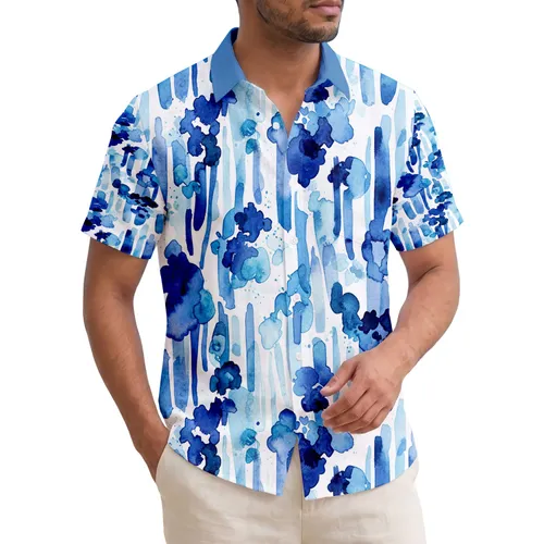 Tropical Ocean Depth Water Forms - Home Decor Gift for Ocean Lovers Hawaiian Shirt