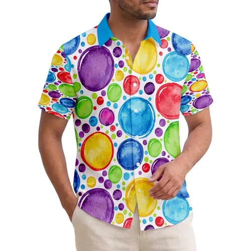 Colorful Tropical Fruit Dots - Tropical Lifestyle Home Decor Gift Hawaiian Shirt