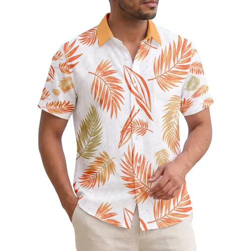 Hawaiian Tropical Palm Fronds - For Island Living Coastal Home Decor Summer Vacation Gift Hawaiian Shirt